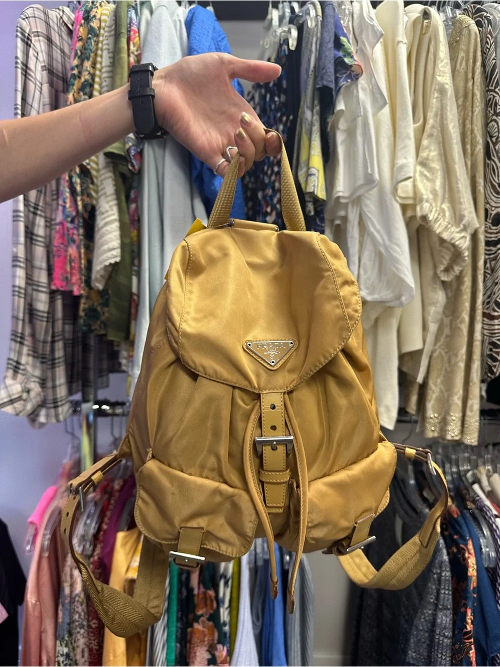 Prada nylon backpack